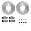 6512-99598 Brake Rotors w/5000 Advanced Brake Pads Kit with Hardware, 2010-2012 Ford/Lincoln/Mercury/Mazda, Position: Front - image 1