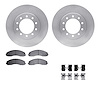 6512-99789 Brake Rotors w/5000 Advanced Brake Pads Kit with Hardware, Fits Select Ford/Lincoln/Mercury/Mazda, Position: Front - image 1