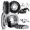 6514-47706 Brake Rotors w/5000 Advanced Brake Pads/Drums/Shoes & Hardware Kit, 1994-2002 GM, Position: Front and Rear - image 1