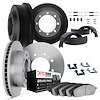 6514-47896 Brake Rotors w/5000 Advanced Brake Pads/Drums/Shoes & Hardware Kit, 1993-1999 GM, Position: Front and Rear - image 1