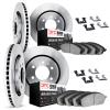 6514-48040 Brake Rotors w/5000 Advanced Brake Pads Kit with Hardware, 2015-2020 GM, Position: Front and Rear - image 1