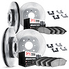 6514-56138 Brake Rotors w/5000 Advanced Brake Pads Kit with Hardware, 2000-2000 Ford/Lincoln/Mercury/Mazda, Position: Front and  - image 1