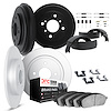 6514-64000 Brake Rotors w/5000 Advanced Brake Pads/Drums/Shoes & Hardware Kit, 1963-1979 Multiple Makes/Models, Position: Front