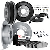 6514-76086 Brake Rotors w/5000 Advanced Brake Pads/Drums/Shoes & Hardware Kit, 1981-1985 Lexus/Toyota/Scion, Position: Front and - image 1