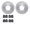 6602-02042 Brake Rotors w/5000 Euro Ceramic Brake Pads, 1986-1995 Porsche, Position: Rear - image 1
