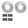 6602-02046 Brake Rotors w/5000 Euro Ceramic Brake Pads, 1987-1997 Porsche, Position: Rear - image 1