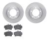 6602-02056 Brake Rotors w/5000 Euro Ceramic Brake Pads, 1997-2004 Porsche, Position: Front - image 1