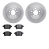 6602-07011 Brake Rotors w/5000 Euro Ceramic Brake Pads, 2014-2019 Mopar, Position: Rear - image 1