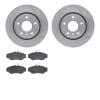 6602-11003 Brake Rotors w/5000 Euro Ceramic Brake Pads, 1994-2002 Land Rover, Position: Front - image 1
