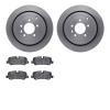 6602-11027 Brake Rotors w/5000 Euro Ceramic Brake Pads, 2005-2016 Land Rover, Position: Rear - image 1