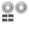 6602-11034 Brake Rotors w/5000 Euro Ceramic Brake Pads, 2006-2009 Land Rover, Position: Front - image 1