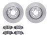 6602-11035 Brake Rotors w/5000 Euro Ceramic Brake Pads, 2010-2017 Land Rover, Position: Front - image 1