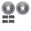 6602-11050 Brake Rotors w/5000 Euro Ceramic Brake Pads, 2006-2009 Land Rover, Position: Front - image 1