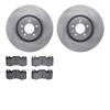 6602-11079 Brake Rotors w/5000 Euro Ceramic Brake Pads, 2010-2017 Land Rover, Position: Front - image 1