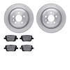 6602-11087 Brake Rotors w/5000 Euro Ceramic Brake Pads, 2009-2010 Ford/Lincoln/Mercury/Mazda, Position: Rear - image 1