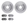 6602-11103 Brake Rotors w/5000 Euro Ceramic Brake Pads, Fits Select Land Rover, Position: Rear - image 1
