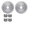 6602-13015 Brake Rotors w/5000 Euro Ceramic Brake Pads, 2003-2004 Subaru, Position: Rear - image 1