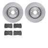 6602-13019 Brake Rotors w/5000 Euro Ceramic Brake Pads, 2005-2020 Subaru, Position: Front - image 1