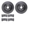 6602-13058 Brake Rotors w/5000 Euro Ceramic Brake Pads, 2018-2021 Subaru, Position: Front - image 1
