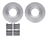 6602-13140 Brake Rotors w/5000 Euro Ceramic Brake Pads, 1967-1977 Porsche, Position: Front - image 1