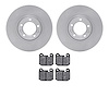 6602-16011 Brake Rotors w/5000 Euro Ceramic Brake Pads, 1981-1989 Alfa Romeo, Position: Front - image 1