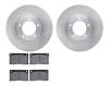 6602-20007 Brake Rotors w/5000 Euro Ceramic Brake Pads, 1973-1997 Jaguar, Position: Front - image 1