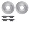 6602-20015 Brake Rotors w/5000 Euro Ceramic Brake Pads, 1990-1997 Jaguar, Position: Front - image 1