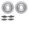 6602-20027 Brake Rotors w/5000 Euro Ceramic Brake Pads, 1997-2006 Jaguar, Position: Rear - image 1
