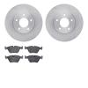 6602-20031 Brake Rotors w/5000 Euro Ceramic Brake Pads, 1997-2003 Jaguar, Position: Front - image 1