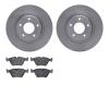 6602-20035 Brake Rotors w/5000 Euro Ceramic Brake Pads, 1998-2006 Jaguar, Position: Front - image 1