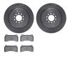 6602-20051 Brake Rotors w/5000 Euro Ceramic Brake Pads, 2003-2005 Jaguar, Position: Front - image 1