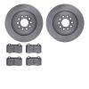 6602-20055 Brake Rotors w/5000 Euro Ceramic Brake Pads, 2003-2005 Jaguar, Position: Rear - image 1