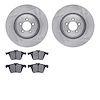 6602-20076 Brake Rotors w/5000 Euro Ceramic Brake Pads, 2006-2019 Jaguar, Position: Front - image 1