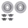 6602-20078 Brake Rotors w/5000 Euro Ceramic Brake Pads, 2013-2021 Jaguar, Position: Front - image 1
