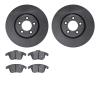 6602-20082 Brake Rotors w/5000 Euro Ceramic Brake Pads, 2006-2008 Jaguar, Position: Front - image 1