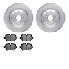 6602-20094 Brake Rotors w/5000 Euro Ceramic Brake Pads, 2014-2021 Jaguar, Position: Rear - image 1