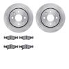6602-21003 Brake Rotors w/5000 Euro Ceramic Brake Pads, 1994-2000 Kia/Hyundai/Genesis, Position: Front - image 1