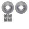 6602-22009 Brake Rotors w/5000 Euro Ceramic Brake Pads, 1967-1971 Opel, Position: Front - image 1