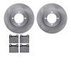 6602-22010 Brake Rotors w/5000 Euro Ceramic Brake Pads, 1968-1973 Opel, Position: Front - image 1