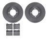 6602-22021 Brake Rotors w/5000 Euro Ceramic Brake Pads, 1974-1974 Opel, Position: Front - image 1