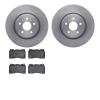 6602-26010 Brake Rotors w/5000 Euro Ceramic Brake Pads, 2014-2021 Tesla, Position: Front - image 1