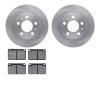 6602-27015 Brake Rotors w/5000 Euro Ceramic Brake Pads, 1975-1987 Volvo, Position: Front - image 1