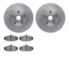 6602-27039 Brake Rotors w/5000 Euro Ceramic Brake Pads, 1983-1987 Volvo, Position: Front - image 1