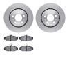 6602-27051 Brake Rotors w/5000 Euro Ceramic Brake Pads, 1983-1992 Volvo, Position: Front - image 1