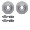 6602-27059 Brake Rotors w/5000 Euro Ceramic Brake Pads, 1991-1995 Volvo, Position: Front - image 1