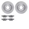 6602-27075 Brake Rotors w/5000 Euro Ceramic Brake Pads, 1996-2004 Volvo, Position: Front - image 1