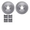 6602-27082 Brake Rotors w/5000 Euro Ceramic Brake Pads, 1996-2004 Volvo, Position: Rear - image 1