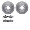 6602-27087 Brake Rotors w/5000 Euro Ceramic Brake Pads, 1995-1997 Volvo, Position: Rear - image 1