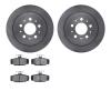 6602-27091 Brake Rotors w/5000 Euro Ceramic Brake Pads, 1997-1998 Volvo, Position: Rear - image 1