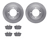 6602-27115 Brake Rotors w/5000 Euro Ceramic Brake Pads, 2000-2004 Multiple Makes/Models, Position: Rear - image 1